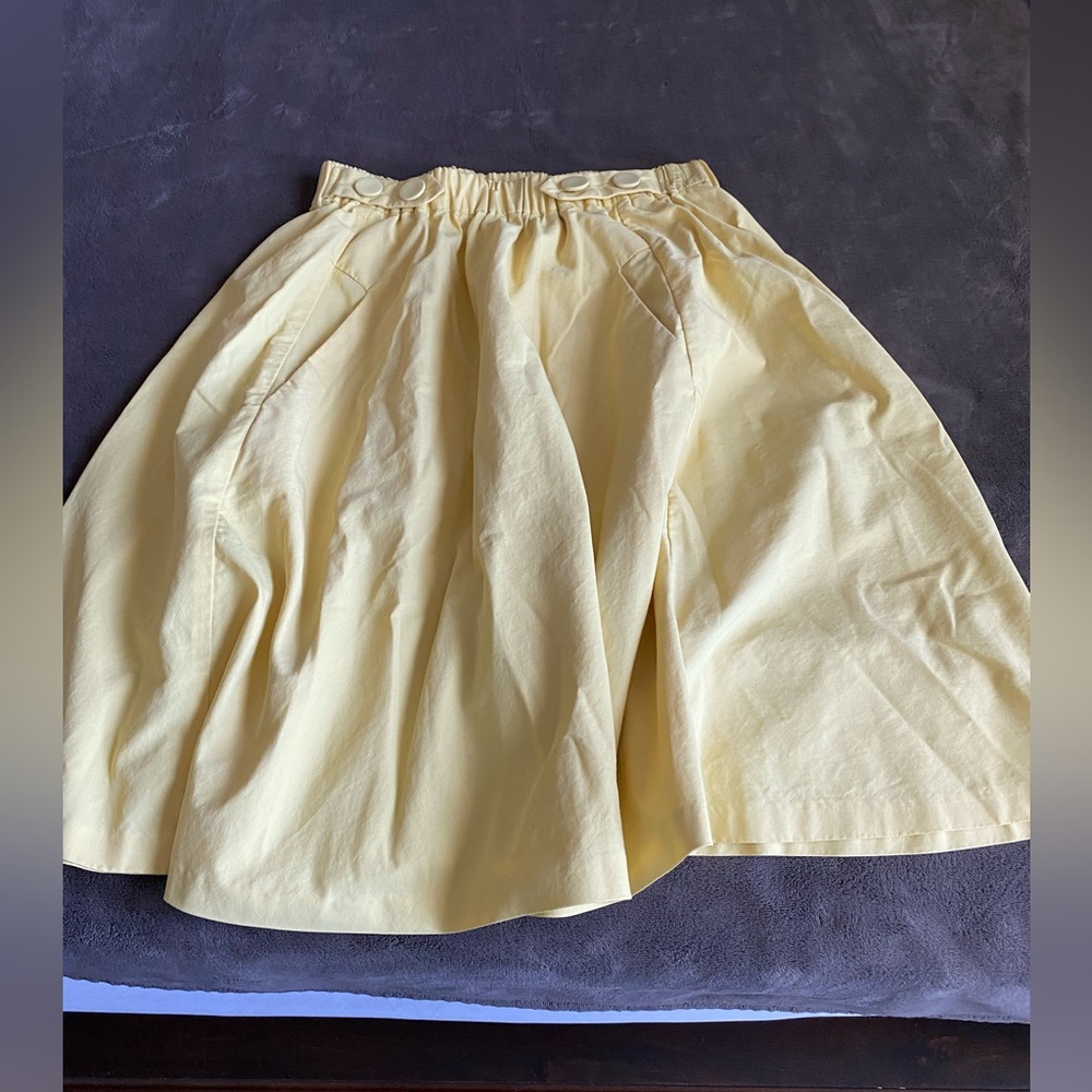 yellow zara maxi skirt